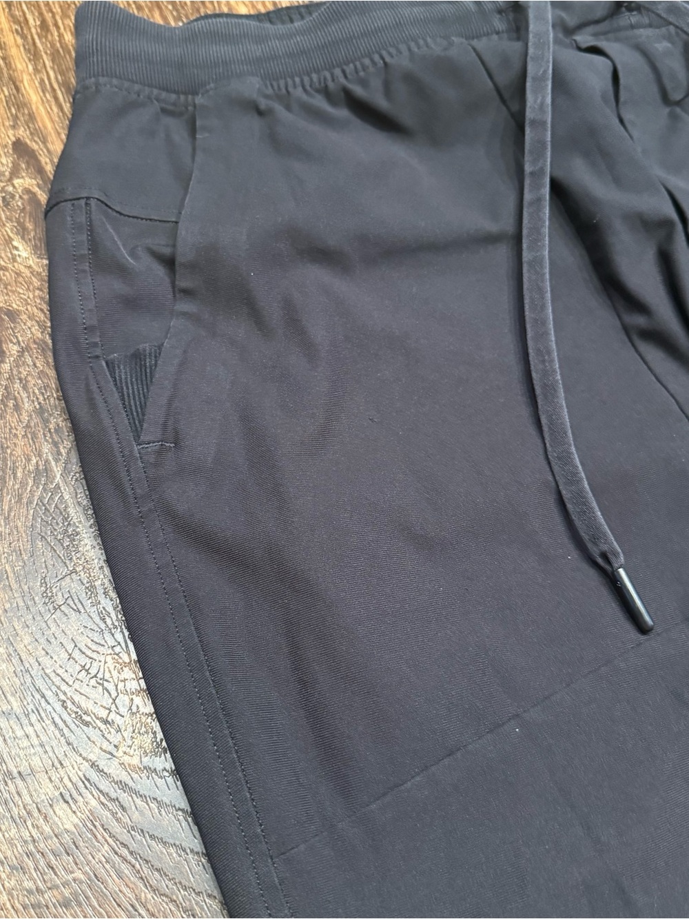 Lululemon Mens ABC Jogger XL Warpstreme Faded Black Performance Pants Drawstring - Picture 4 of 10